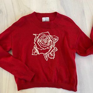 Red Rose Sweater